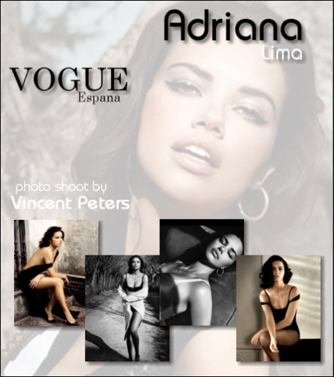 Adriana Lima's Vogue photo shoot